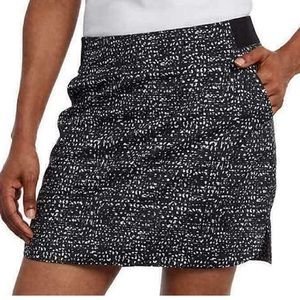Black & White Athletic Skirt with Shorts